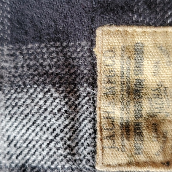 Jachs Men's Casual Black and White Plaid Flannel Shirt Large - Picture 5 of 9